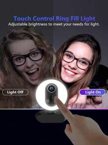 1 件 .t2s 1080p 網路攝影機,附 2 個麥克風,自動對焦,即插即用 Usb 網路攝影機,低光校正,自動曝光控制,用於直播串流/視訊會議,變焦//facetime - 黑色 - 查看 6