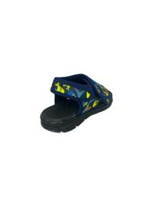 Kids Flat Sandals - Màu xanh hải quân - Xem 4