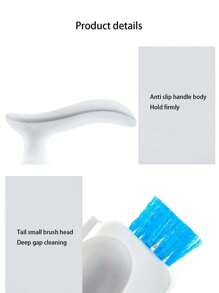 1入新款設計差間清潔刷,馬桶角落清潔器,浴室牆角刷 - 白色 - 查看 7