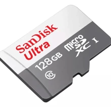 Cartão Memória Micro Sd Sandisk 128gb Classe10ultra Original - Preto e Branco - Visão 3