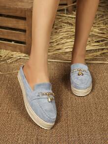 European And American Style Increased Platform Peep Toe Slippers For Women, Spring/Summer 2024 New Slouchy No-Heel Thick-Soled Shoes