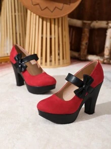 2023 Nuevos Zapatos De Mujer Con Tacones Altos Y Plataforma Impermeables Con Bloques De Color