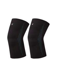 1pair Professional Sports Knee Pads Suitable For Running, Basketball, Jump Rope Sports - Black - View 10