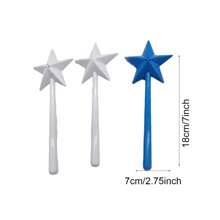 1 Pieza Agitador De Sal Y Pimienta De Forma Creativa Con Forma De Estrella Con Diseño De Varita Mágica Para Herramientas De Condimentación De Cocina - Multicolor - Ver 7