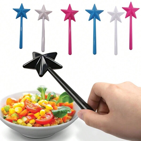 1 Pieza Agitador De Sal Y Pimienta De Forma Creativa Con Forma De Estrella Con Diseño De Varita Mágica Para Herramientas De Condimentación De Cocina