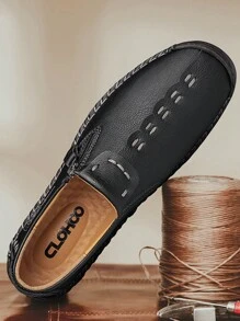 CLOHOO Clohoo Brand Exclusive Handmade Shoes With Rubber Sole, Breathable Soft Bottom Casual Men's Shoes, Comfortable Walking Shoes, Moccasin Work Shoes