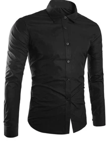 Men Shirts - Black - View 1