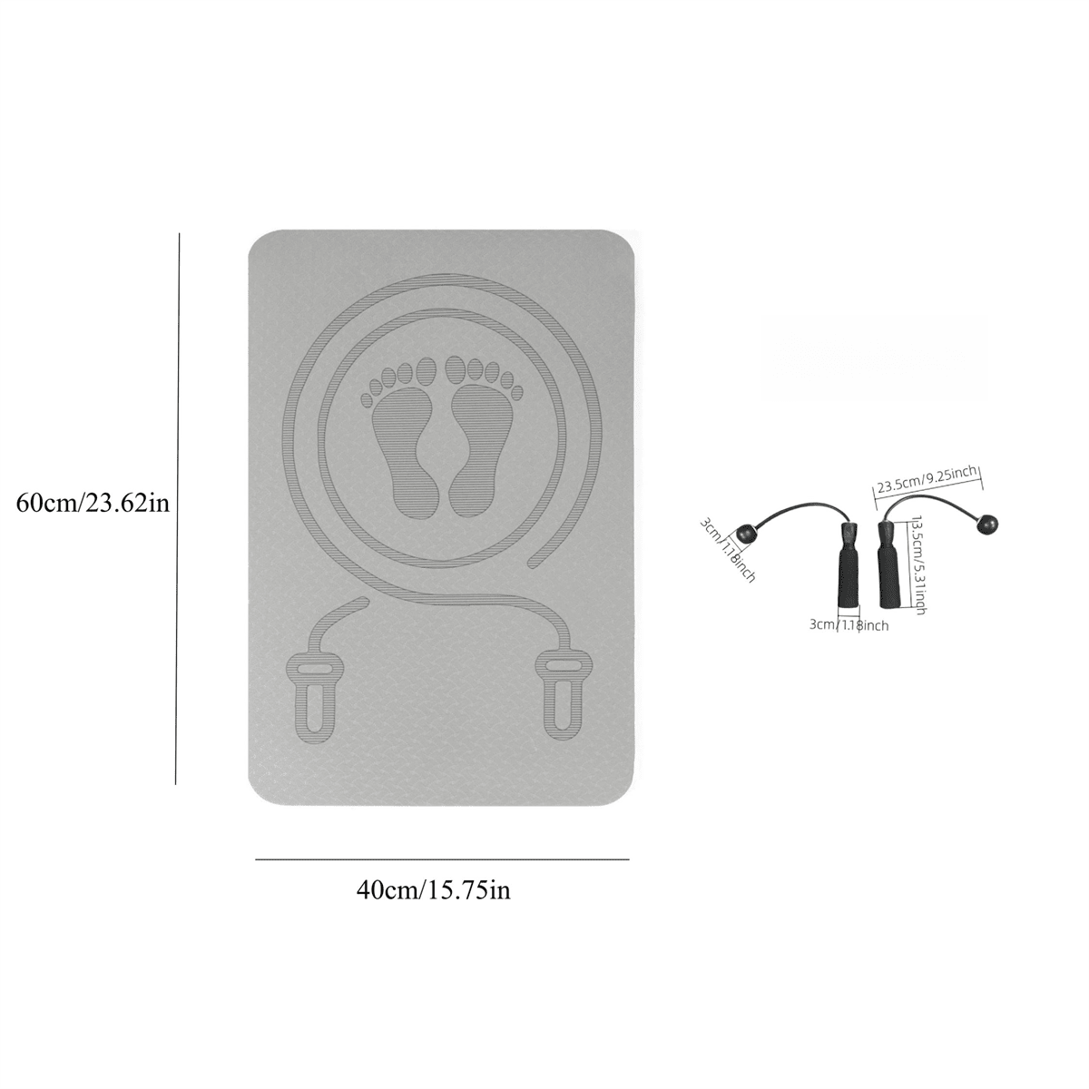 Wireless Jump Rope And Shock Absorption Pad Set Professional Soundproof