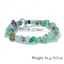 Bohemian Asymmetrical Polished Stone Handmade Beaded Bracelet, Ideal Christmas And Holiday Jewelry Gifts For Friends And Family - Bracelet - View 2