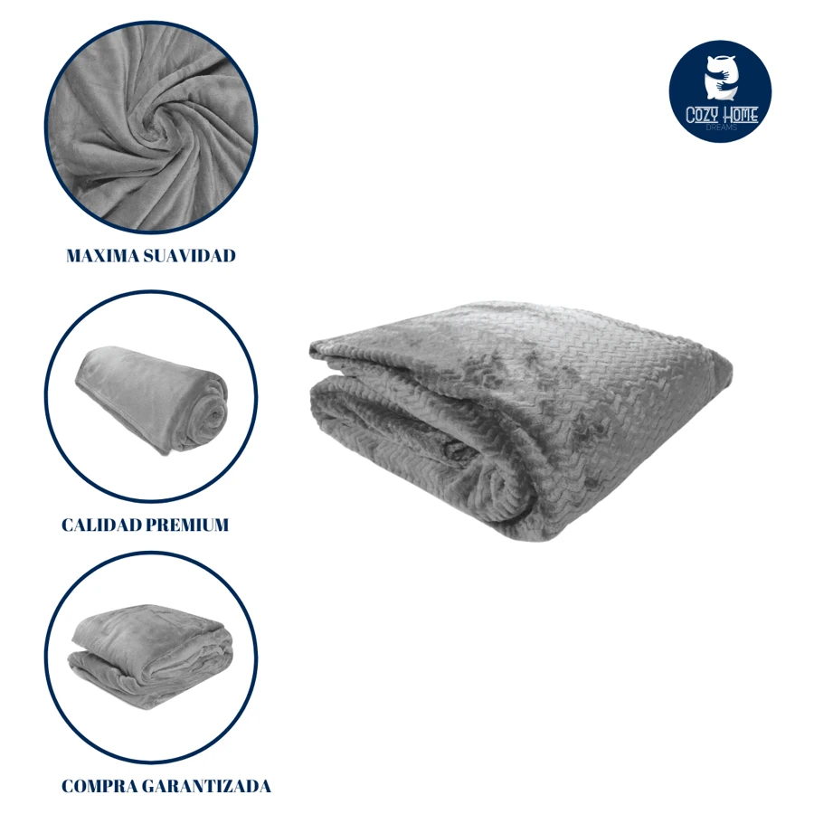 Blankets - Gris foncé - Voir 1