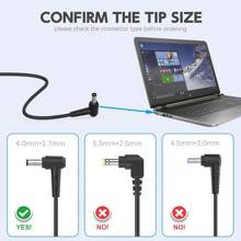 【歐洲標準插頭】yzubaoil 聯想筆記本電腦 65w 45w 圓頭電源適配器,適用於聯想ideapad 330-14、330-15、330-17、510-15、330s-14、330s-15、聯想flex 6-14 筆電充電器 - 歐標插頭 - 查看 6