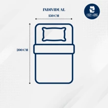 Cobija Individual De Cama Frazada Para Dormir Cobertor Decorativo Ultra Suave Premium Colores Bordados Con Diseño 5 - Café integral - Ver 7