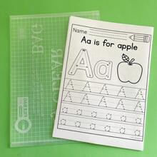 ABC Tracing Workbook: A-Z Alphabet Letter Tracing Activities For Capital And Small Letters | Alphabet Handwriting PractiSchool, Student,Stationery,School Supplies - Army Green - View 6