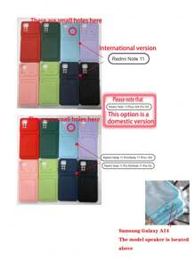 Apple Solid Phone Case With Card Slot Compatible With IPhone 15/15Pro/15Plus/15Promax