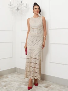 Women Sweater Dresses - Cát - Xem 5