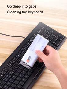 1支耳機清潔刷/清潔筆/鍵盤清潔劑/耳塞淨化筆 - 白色 - 查看 11