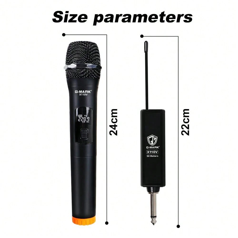 G-mark X110v Wireless Microphone, Recording Karaoke Mic With ...