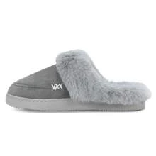 NineCiFun Men and women's home plush lining with suede upper, rubber sole slippers for warmth and comfort, thick sole indoor and outdoor slippers - 灰色 - 查看 8