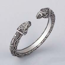 Nordic Style Men's Viking Bracelet Odin Crown Bracelet Amulet Jewelry