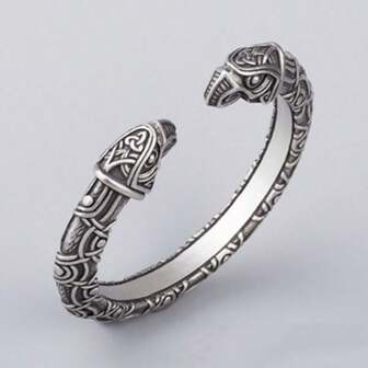 北歐風格男士維京手鍊奧丁皇冠手鍊護身符首飾