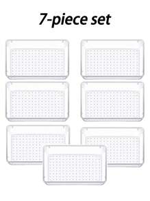 1入組/套亞克力混合性書桌抽屜收納 - 無色 - 查看 5