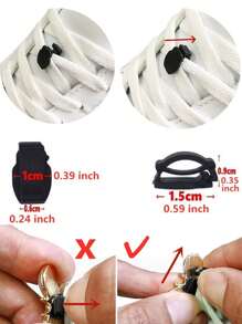 4 件合金黑色水钻心形鱼蝴蝶结装饰鞋饰珠宝 DIY 鞋带夹装饰鞋带扣配件适合女士成人运动鞋靴子圣诞节万圣节生日派对礼物（不含鞋子） - 黑色 4個 - 查看 4