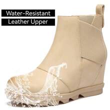 Botas y Botines de Mujer Slip on De moda - Camel - Ver 4