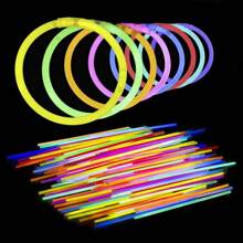 100 Pulseras Luminosas Para Fiestas, Pulsera Neon Fluorecentes - Multicolor - Ver 2