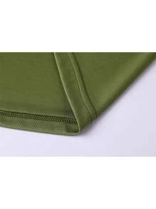 1pc Boyfriend Style Men's Casual Running Training Quick-Drying Breathable Sports T-Shirt Gym Clothes Boyfriend Style Men Basic T Shirt - Army Green - View 5