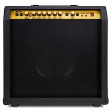 LyxPro Electric Guitar Amp 60 Watt Amplifier Built In Speaker Headphone Jack And Aux Input Includes Gain Bass Treble Volume And Grind, Guitar Amplifier, Powerful 20-Watt Electric Guitar Amplifier, Gain, Bass, Treble, And Volume Controls - 黑色 - 查看 1