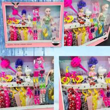 Muñeca para niñas con accesorios, intercambio de ropa - Multicolor - Ver 2