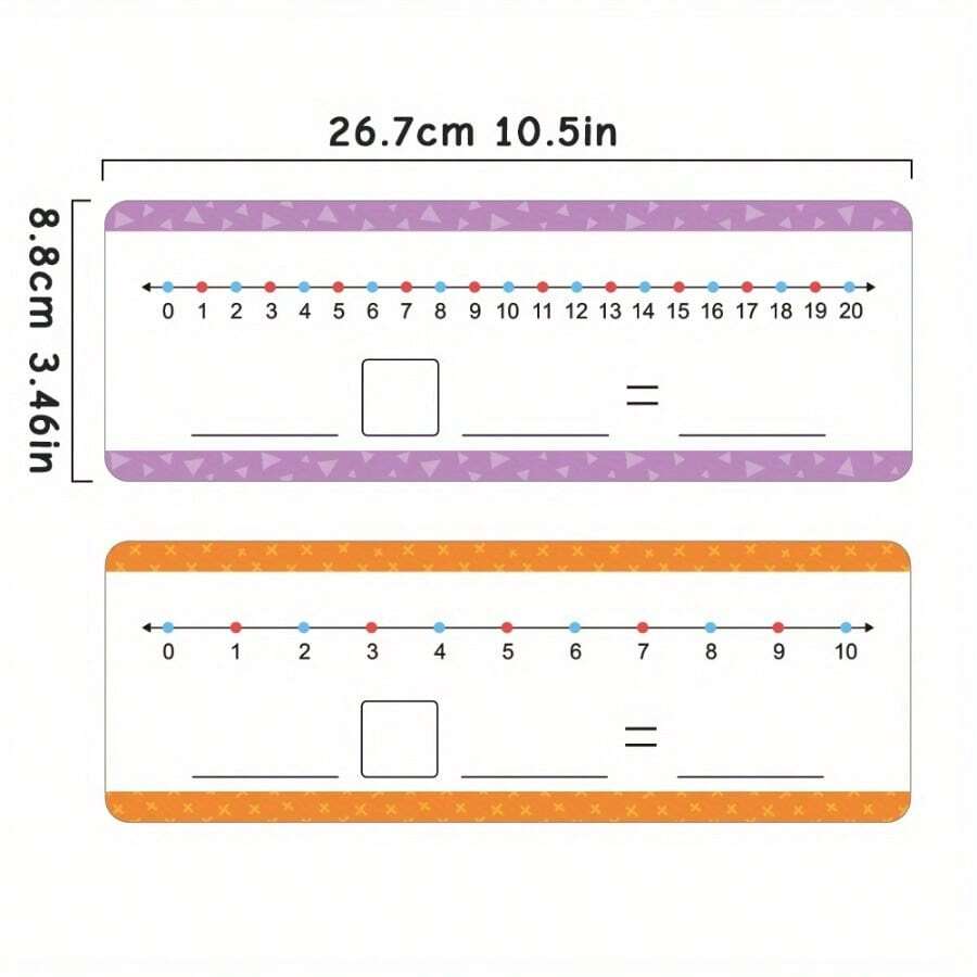 16 PCS 0-20 Dry Erase Number Line Board,Addition & Subtraction Game ...