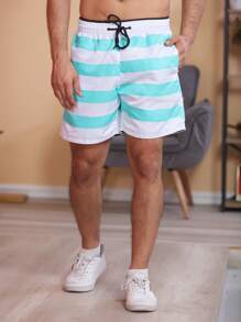 Men Shorts - 綠色 - 查看 2