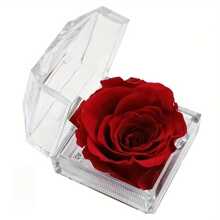 1pc Crystal Rose Acrylic Embellishment - Red - View 3