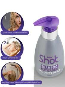 Shampoo Matizador Plata Cabello Platinado Kolor Shot 250