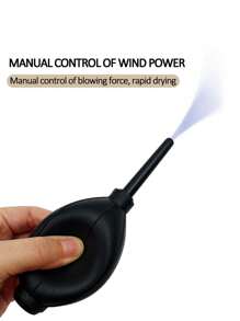 Asiteo 1 件裝黑色睫毛延長化妝工具眼睛強力吹乾球橡膠睫毛無味手動氣球吹乾手動乾膠 - 黑色 - 查看 3