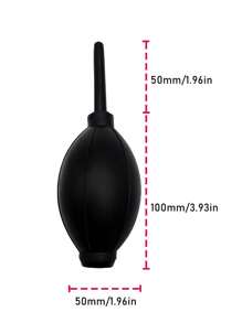 Asiteo 1 件裝黑色睫毛延長化妝工具眼睛強力吹乾球橡膠睫毛無味手動氣球吹乾手動乾膠 - 黑色 - 查看 7