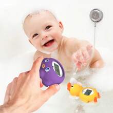 Bath Shower Lcd Display Baby Water Thermometer With Whale, Crab, Rubber Duck, Octopus Shape - Purple - View 11