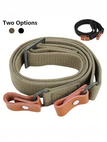 1 pièce Sangle tactique réglable  pour fusil AK, accessoire de sangle à 2 points multifonctionnelle, sangle de fusil AK, ceinture de survie, accessoires de chasse, de paintball, AR15 M4, accessoires de chasse