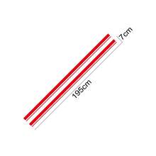 2pcs Car Side Stripe Sticker - Red - Red - View 1