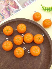 7/10pcs Fashion Simulation Resin Fruit Strawberry Banana Charm Pendant for DIY Earrings Jewelry Craft Making Accessories Jewelry Supplies - Multicolor - View 9