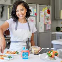 cubierta microondas,tapa microondas sin bpa,cubierta para salpicaduras microondas,tapa microondas,2 piezas tapa para microondas con asa y ventilación de vapor - naranja+blanco - Ver 3