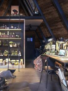 1張木紋壁紙,棕色深木紋接觸紙,木板拼貼自粘壁紙,可拆卸的鄉村木紋,自粘式老舊紋理桌面膠卷 - 鏽棕色 - 查看 2