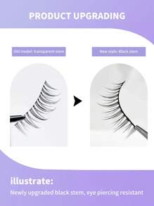 20pairs Extra Long False Eyelashes Strip Lashes, Lashes, Eyelashes, Fake Lashes - Black - View 2