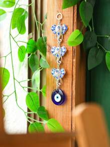 2pcs/Set Evil Eye Design Wall Hanging, Polyresin Hanging Decoration For Home Decor,Home Decor ,Room Decor,Wall Decor Gifts Birthday Graduation