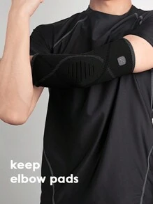 1個運動肘部支撐護具和腕帶套,適用於健身訓練 - 黑色 - 查看 5