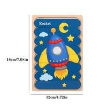 Creative Wooden Jigsaw Puzzle, Children's Early Education Cartoon Animal Story Traffic Fruits Double-sided Puzzle Board Educational Toy
