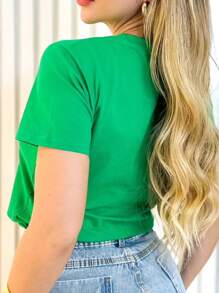 Women T-Shirts - 綠色 - 查看 3