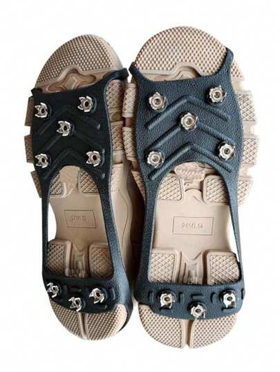 1 pezzo Ramponi antiscivolo per scarpe da neve/ghiaccio per l'esterno, ramponi a catena per trazione per escursioni