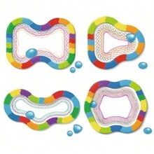 Conjunto De Regla Mágica En Espiral Para Dibujo, Que Incluye Plantilla De Dibujo, Regla Y Conjunto De Papelería, Adecuado Para Niños - Multicolor - Ver 3